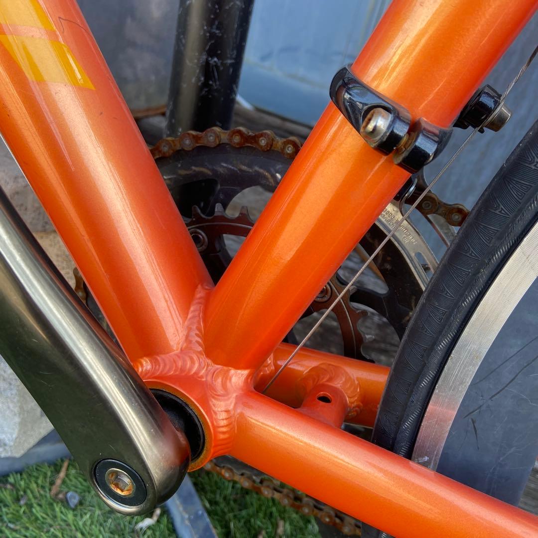 FUJI ROUBAIX CUSTOM⭐️ロードバイク　オレンジ　【3612】