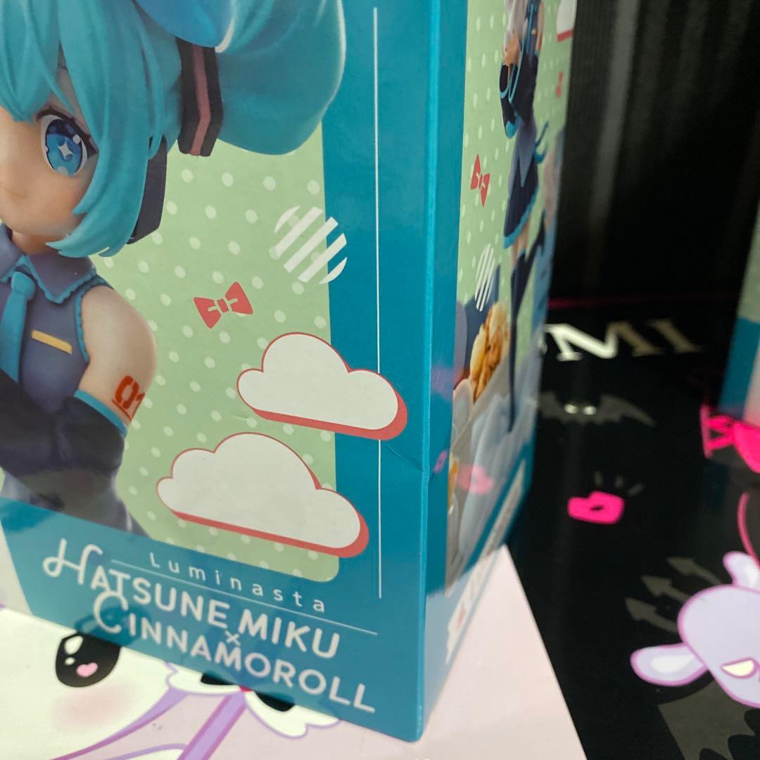 初音ミク　シナモロール　Luminasta ちょこのせ　フィギュア　セット