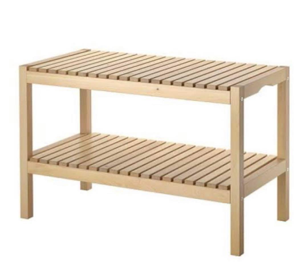 【美品】ベンチIKEA モルゲル MOLGER ベンチ 送料込み