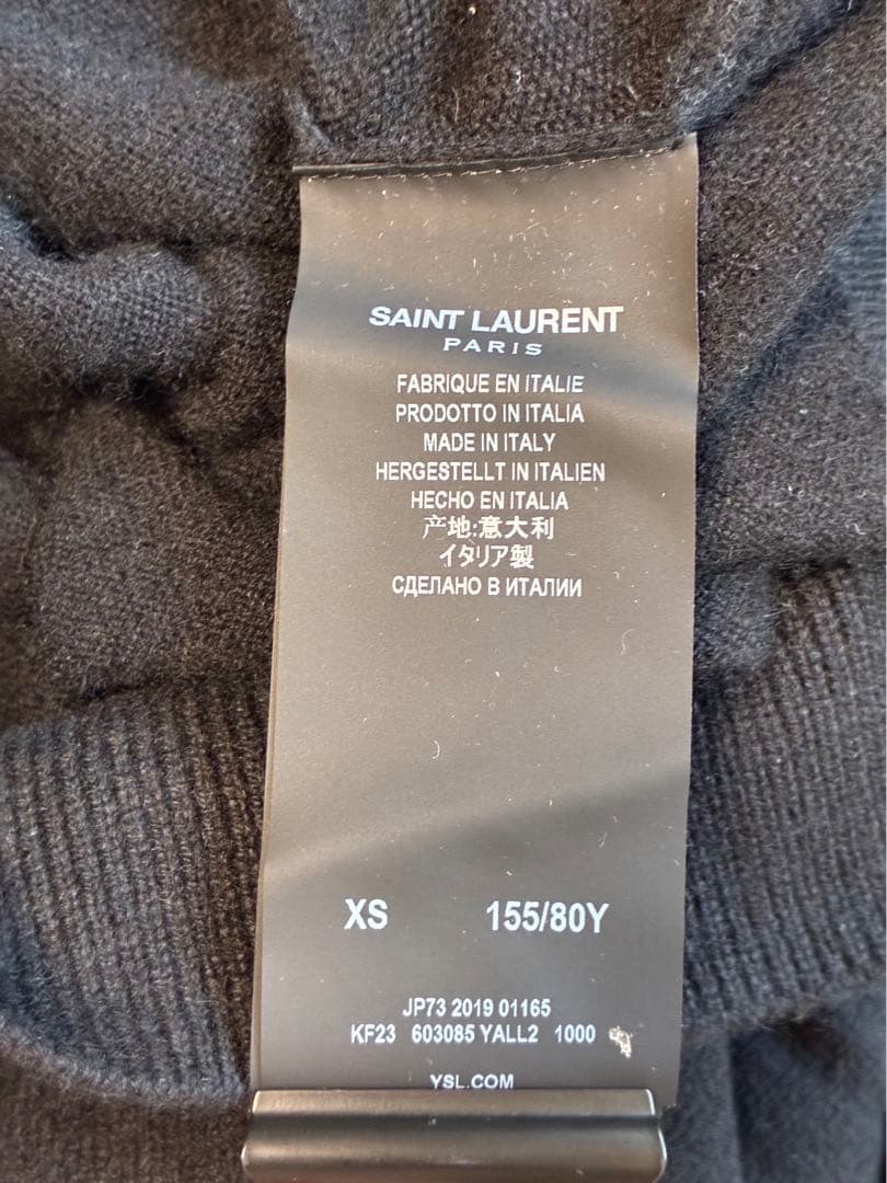 SAINT LAURENT サンローラン カシミヤ100%長袖セーター XS
