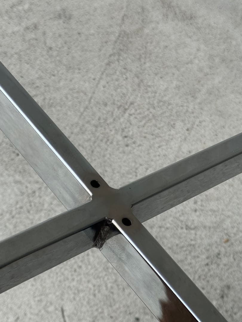 【あーき】X-base Smoked Glass Table