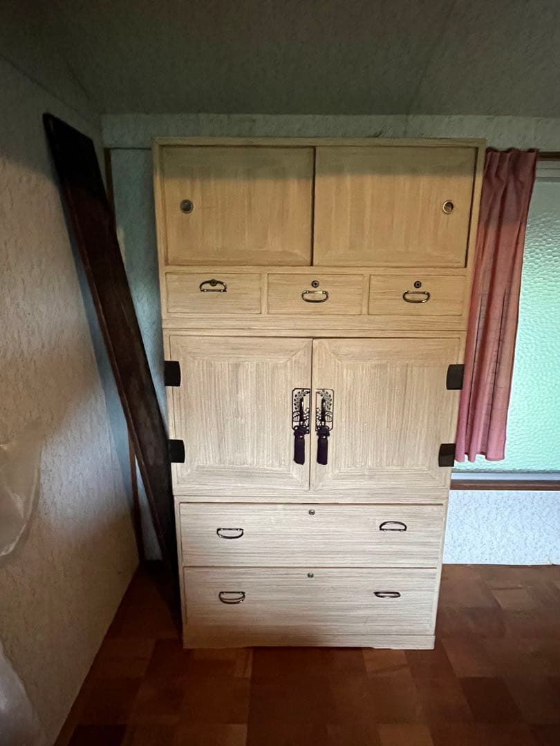 桐箪笥　生地色　和箪笥