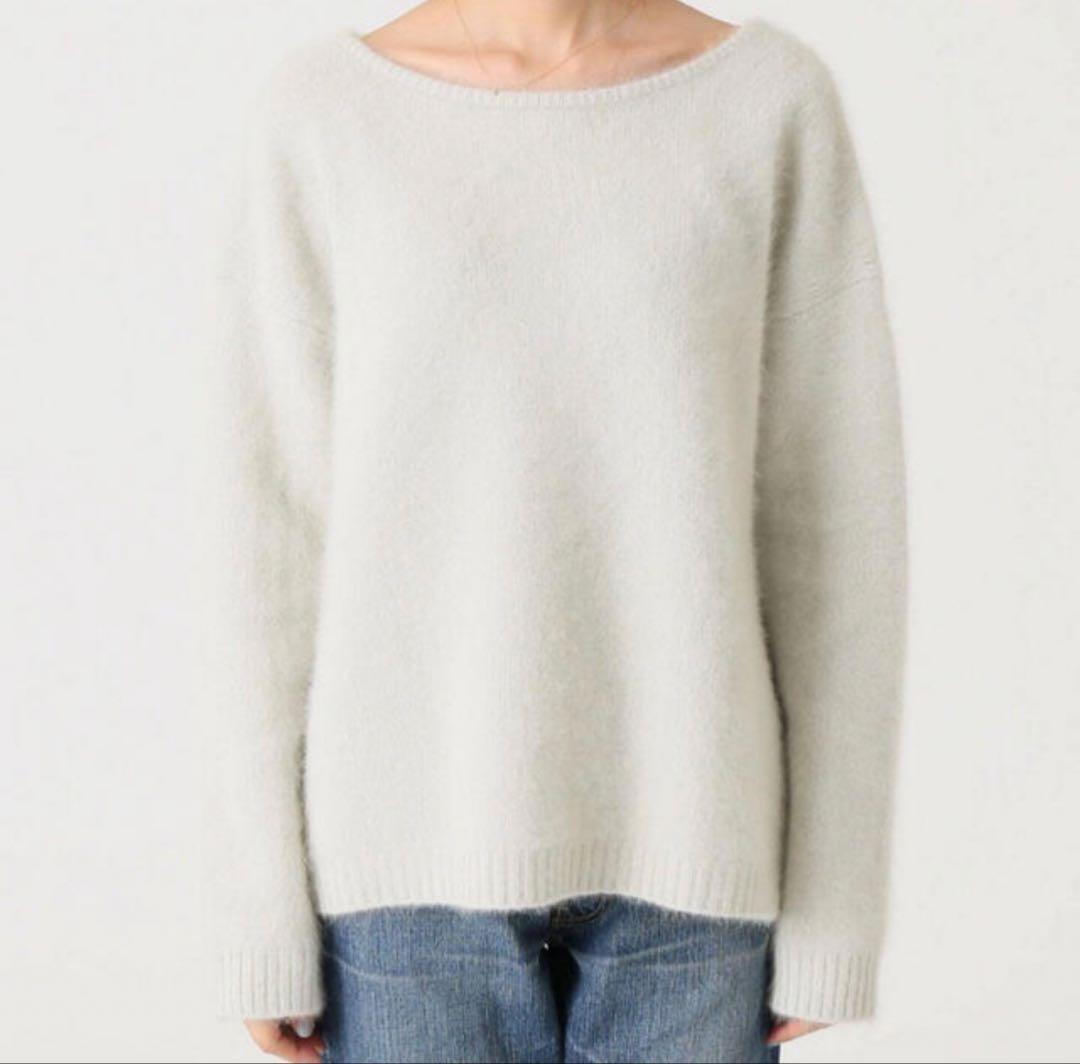 Plage ふわふわ2wayVネックニットプルオーバー　軽量 ニュアンスカラー