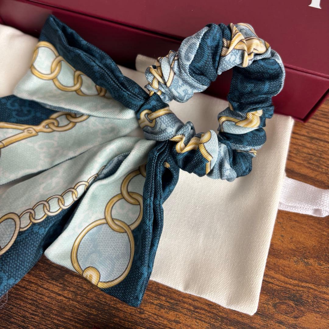 GUCCI GG シルク リボンシュシュ　※リボンシュシュのみ
