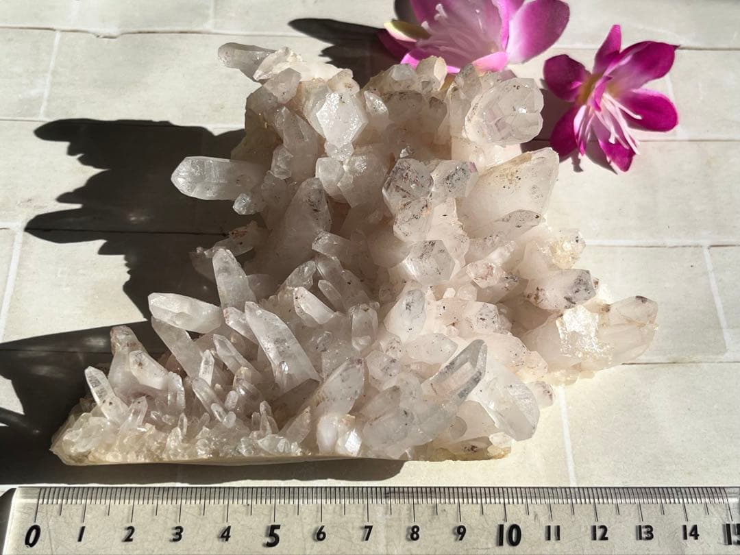 タントリックツイン　ヒマラヤ　マニカラン産　クリスタル　水晶 原石　クラスター