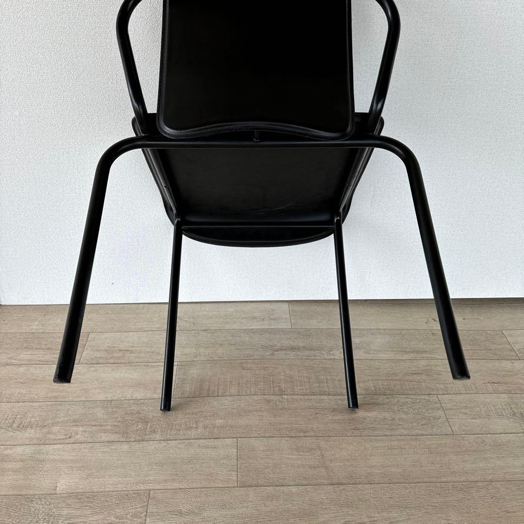 イタリア製　革　レザー　cidue チェア　ダイニングチェア　　②