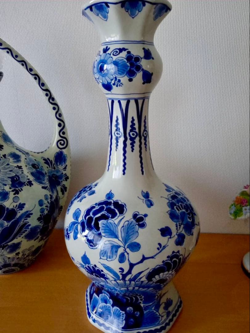 オランダ　デルフト 花瓶　ロイヤルデルフト 壺　アンティーク