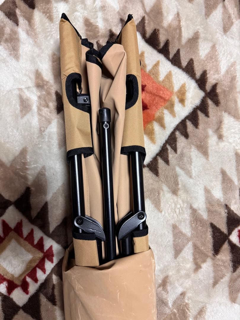 QUICKCAMP ベージュ コット 収納バッグ付き