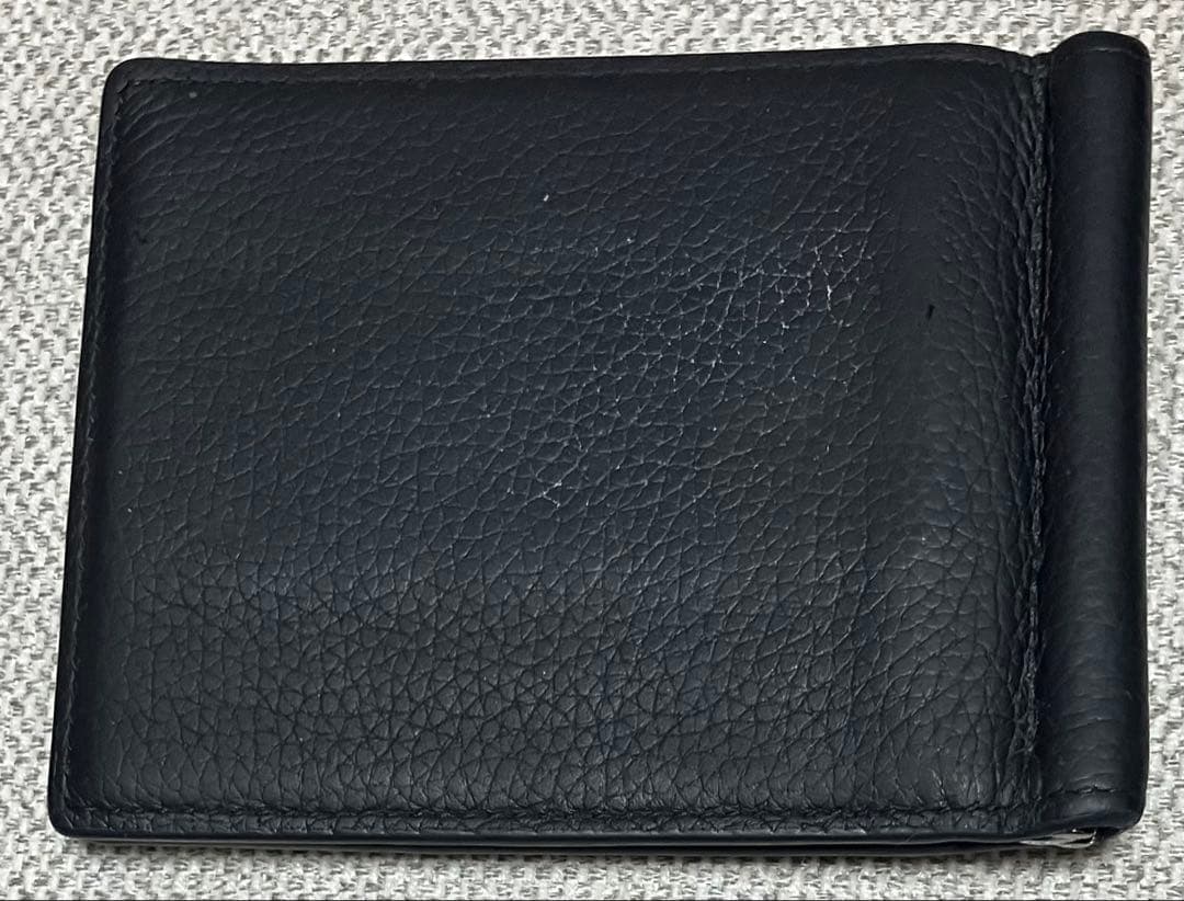 ディオール マネークリップ CDロゴ シルバー金具 黒