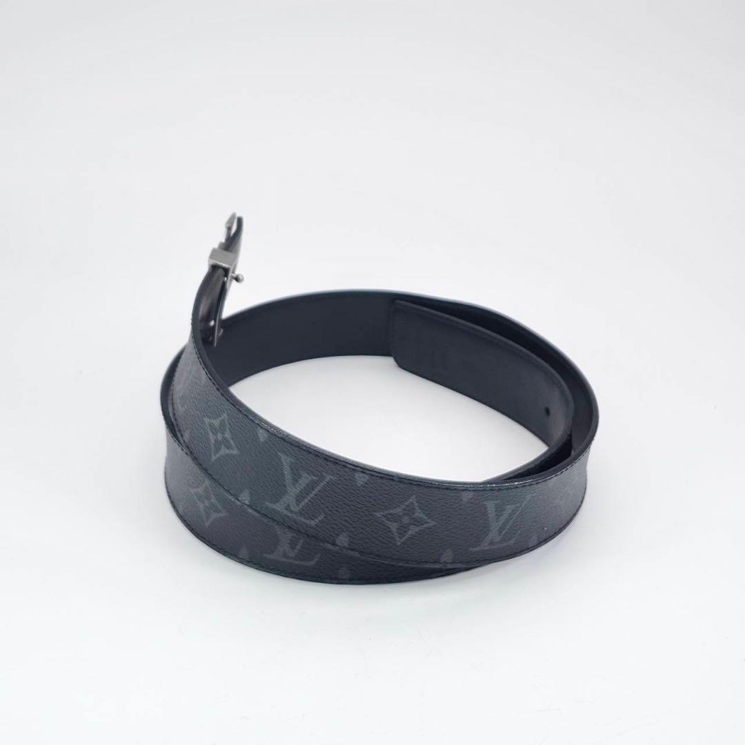 ルイヴィトン モノグラム サンチュール エクリプス LVロゴ　ブラック　レザー