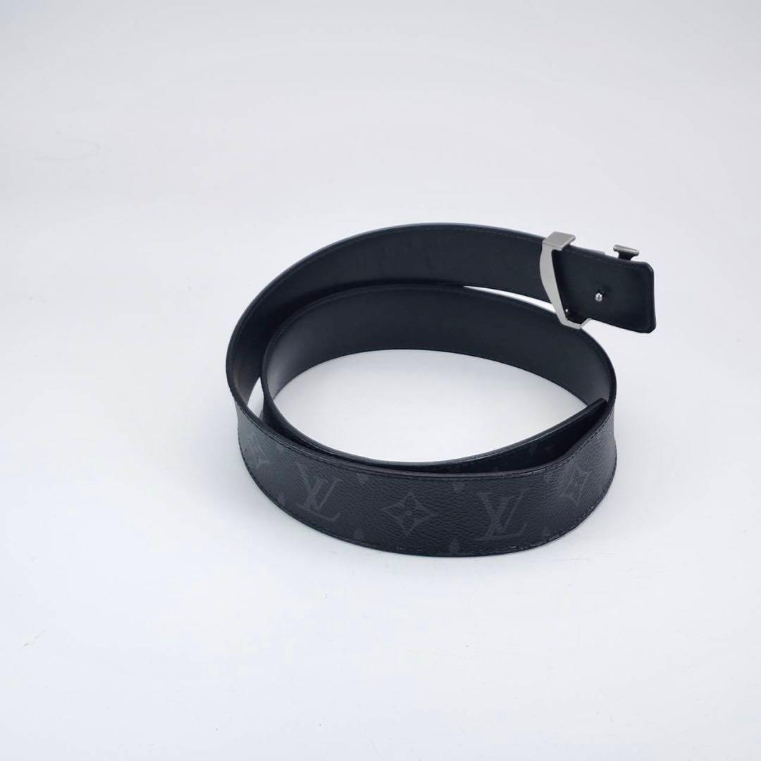 ルイヴィトン モノグラム サンチュール エクリプス LVロゴ　ブラック　レザー