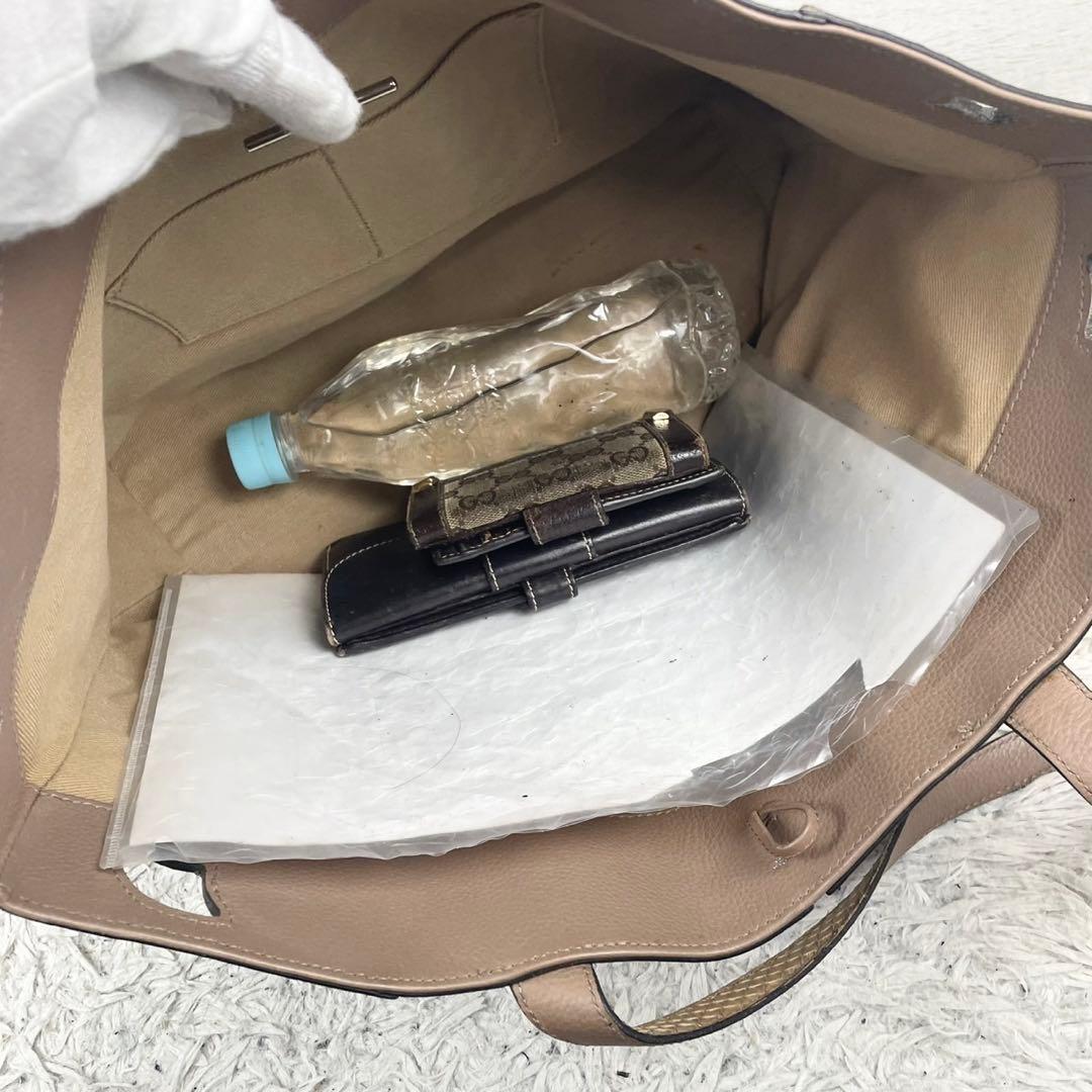 A4可 カルティエ レザー トートバッグ マルチェロ ドゥ パイソン ベージュ