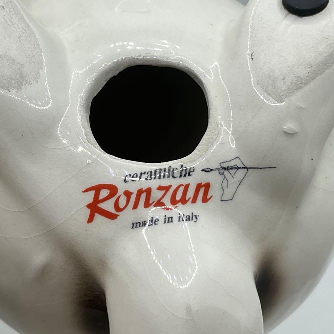 イタリア製　Ceramiche Ronzan うさぎ　2匹　陶器　置物　希少