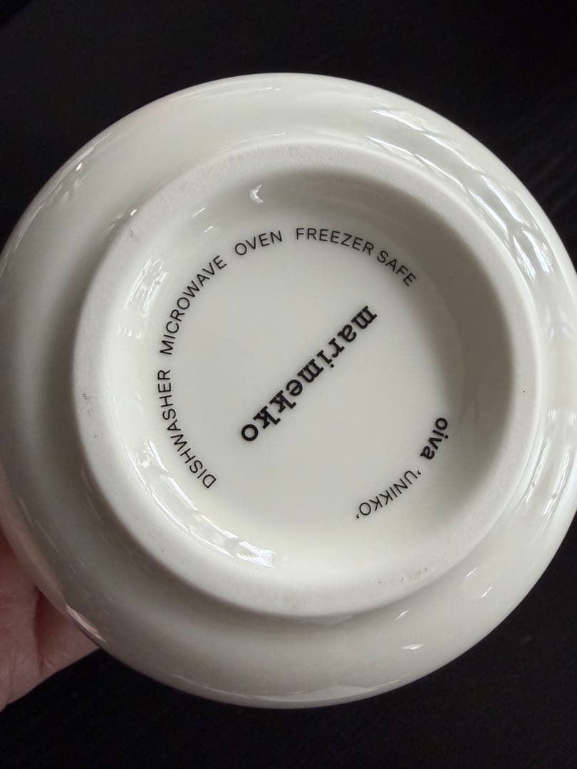 マリメッコ　限定　ウニッコ　ピンクxブラウン　4個セット　未使用含む箱無し