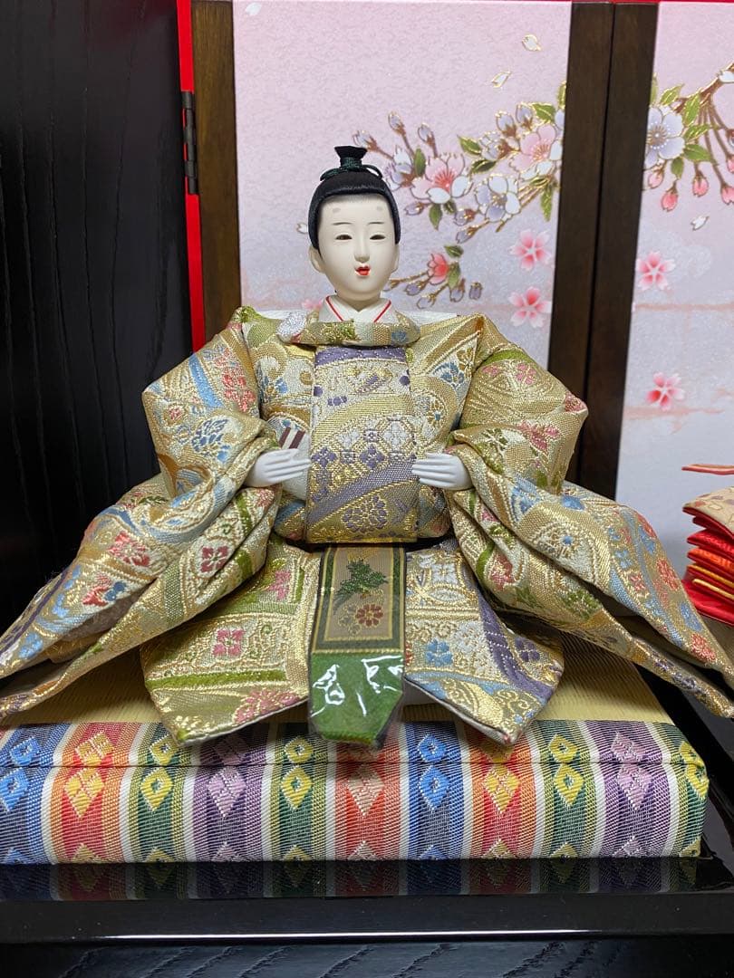 東京久月　雛人形　親王飾り収納セット・サイズ間口約６３×奥行約４１×高さ約５８㎝