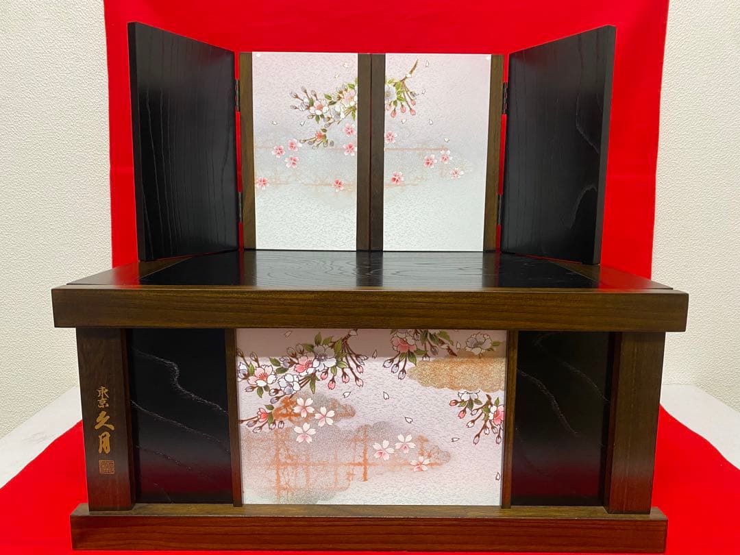 東京久月　雛人形　親王飾り収納セット・サイズ間口約６３×奥行約４１×高さ約５８㎝