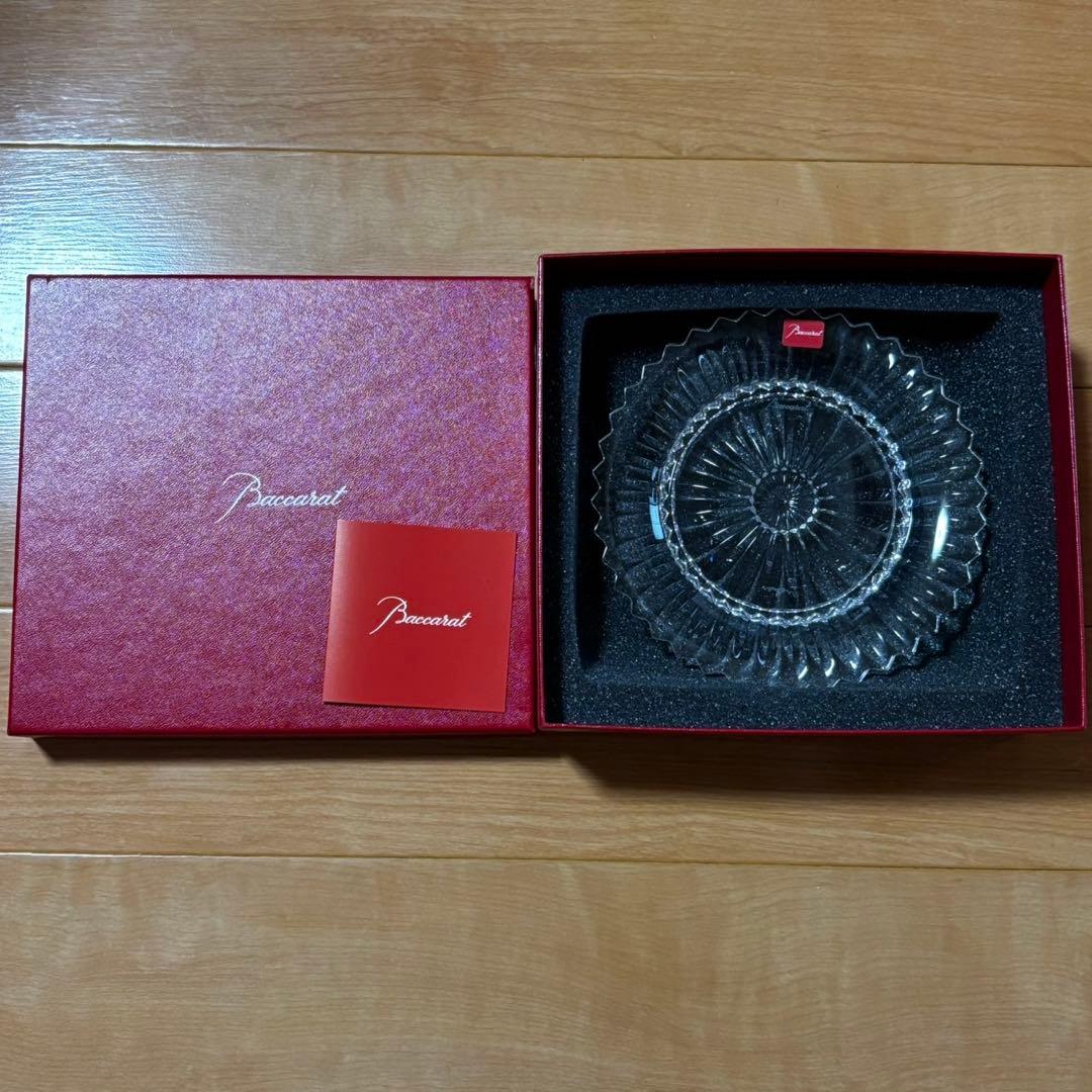 美品 バカラ ミルニュイ ディッシュ プレート 16cm 皿 箱入