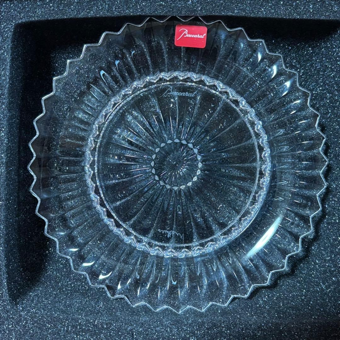 美品 バカラ ミルニュイ ディッシュ プレート 16cm 皿 箱入