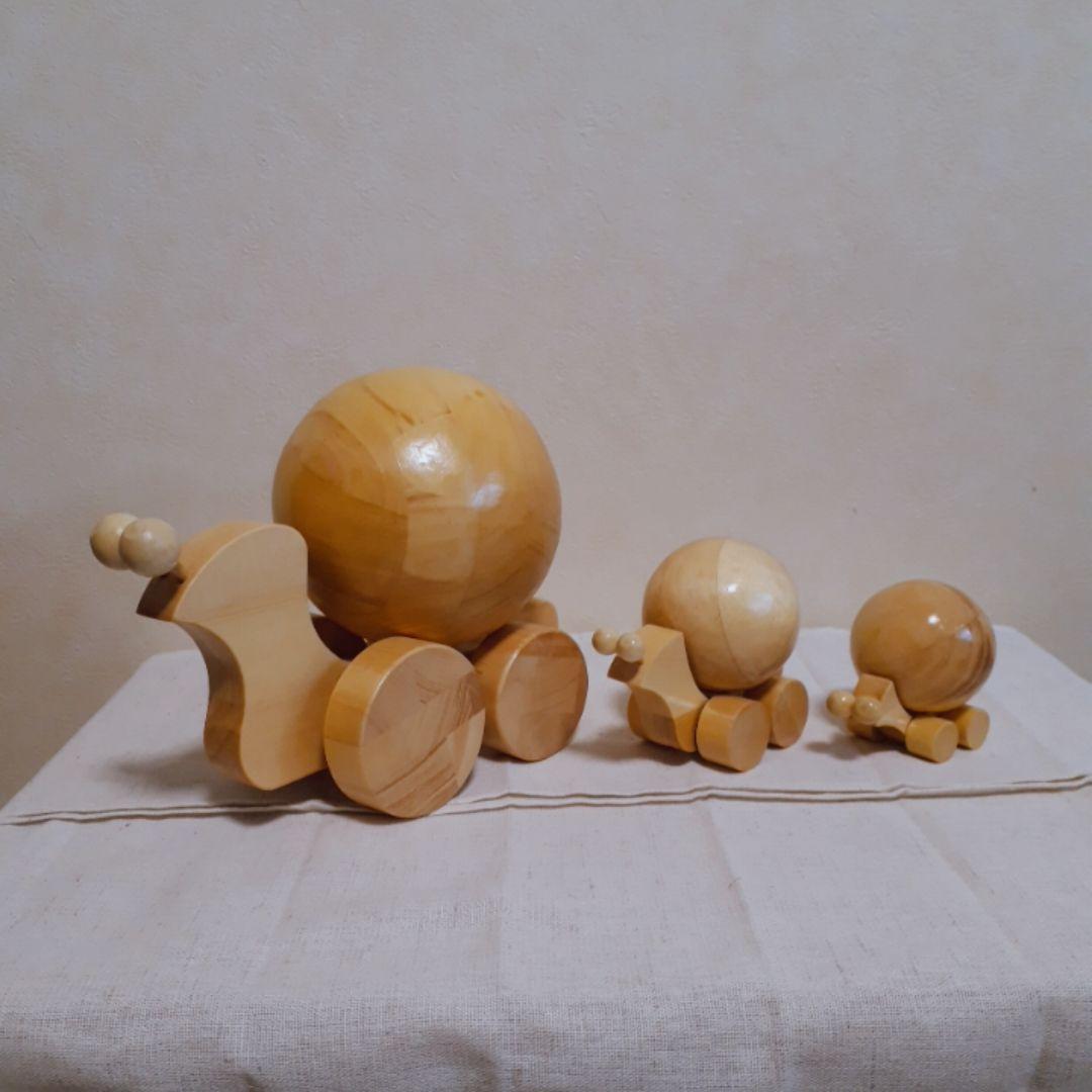 木工オブジェ　かたつむり(16.5×13×21)