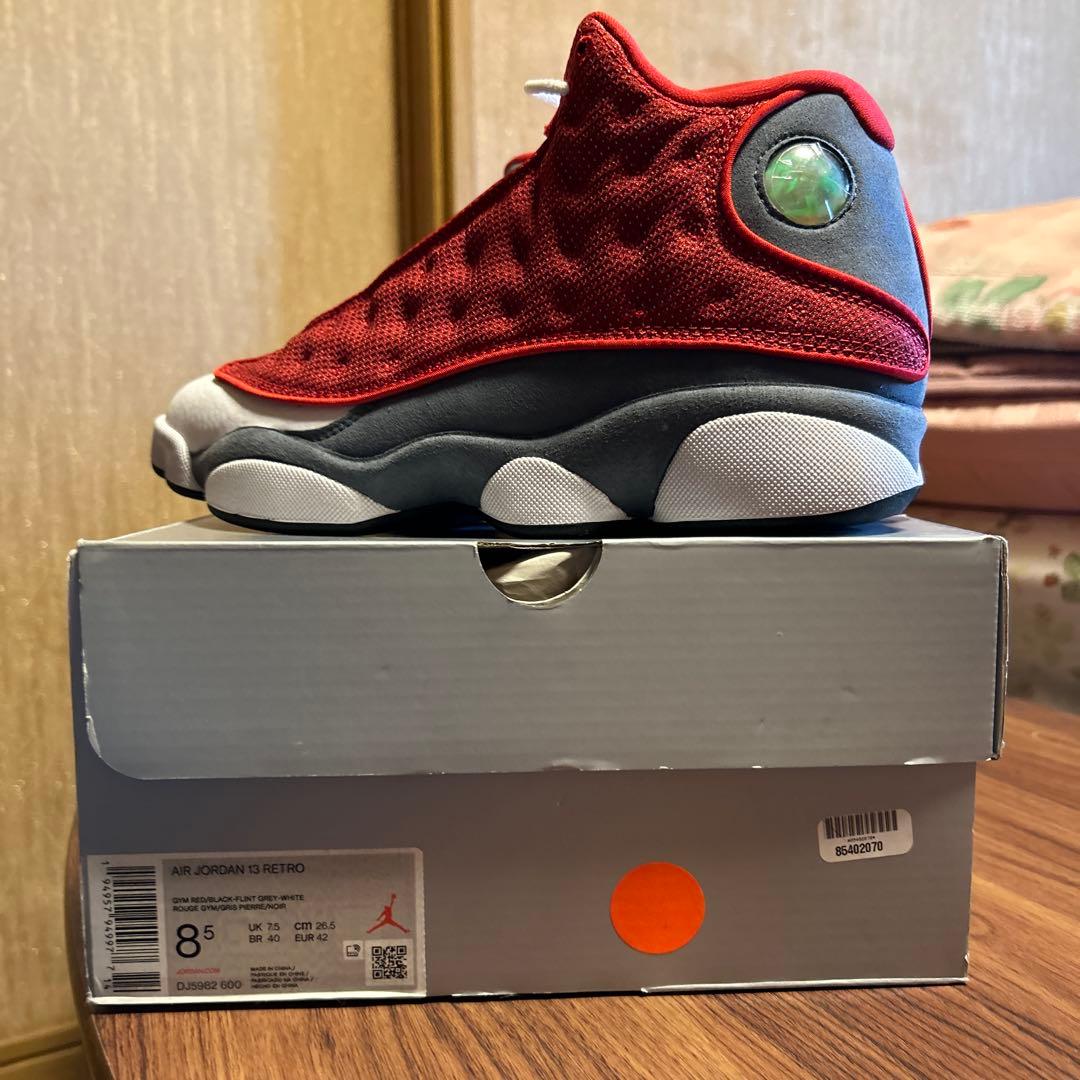 Jordan 13 スニーカー レッド/ホワイト/グレー