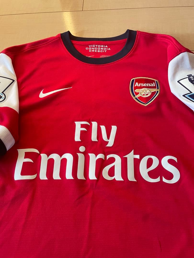 ナイキプレミアリーグアーセナルFCエジルサッカーユニフォームホーム13赤白紺14