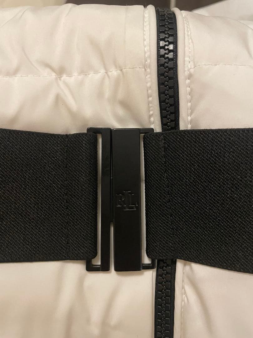 【美品】箱有Ralph Laurenホワイトダウンジャケット ファー付き