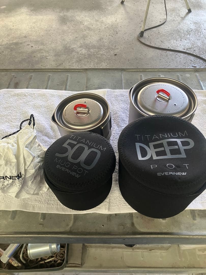 極美　エバニュー Ti Mug pot 500 900 アルスト スタンド