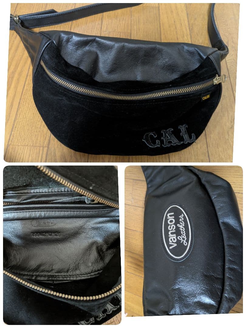ナカムcalee×vansonボディバッグキャリーRRLバックスキン