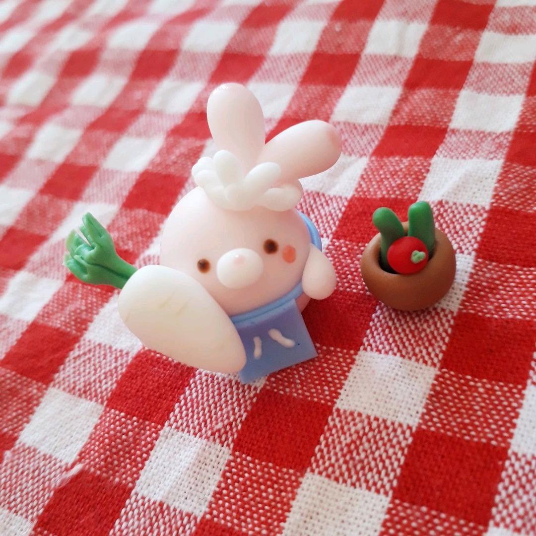 うさぎ(薄ピンク)の八百屋さん♪