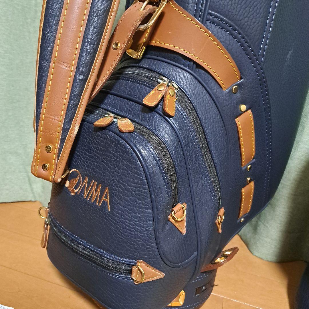 HONMA ゴルフバッグ。フード付き。美品！ 1部本革。