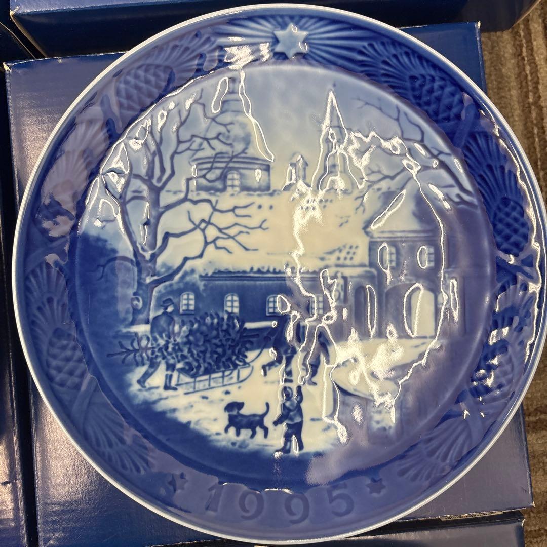 ロイヤルコペンハーゲン イヤープレート 1990-2000 11枚セット 未使用