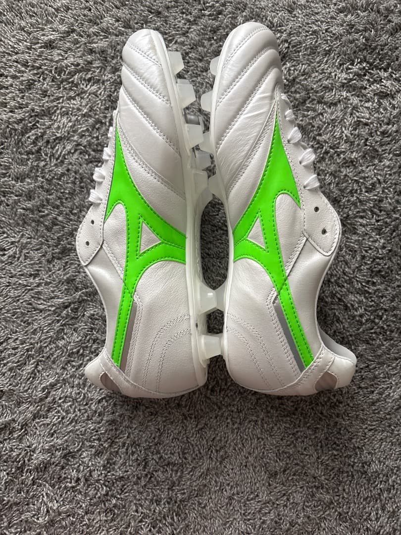 Mizuno Morelia サッカーシューズ 日本製 ホワイト/グリーン