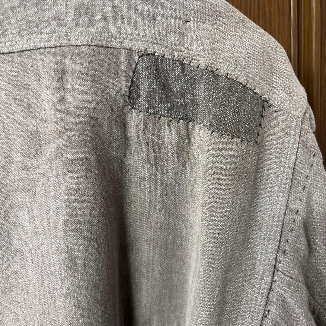 40s FIVE BROTHER”ブラックシャンブレー”黒シャン マチ付 シャツ