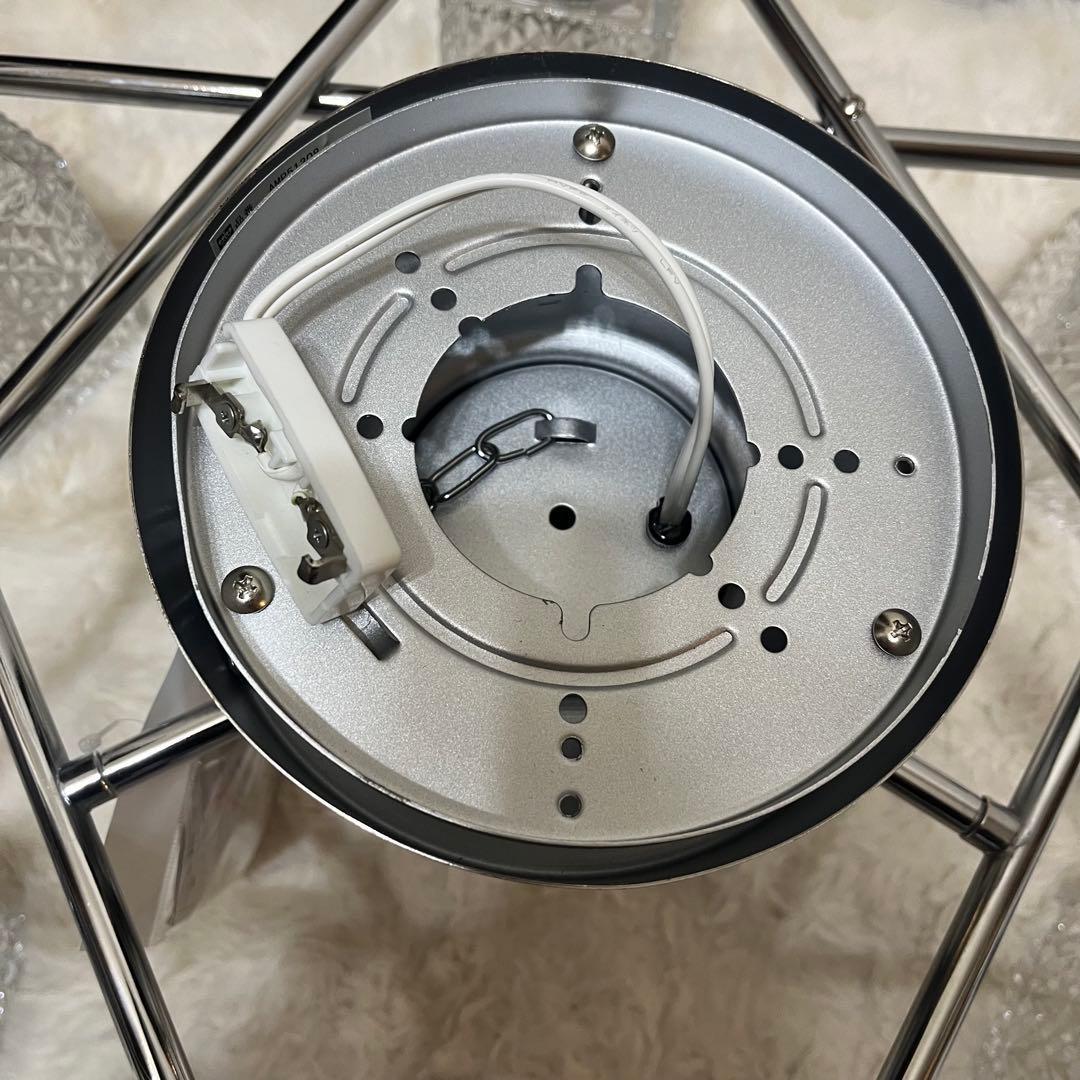 キシマ　シャンデリア　シーリングライト　amp51308 シルバー　美品