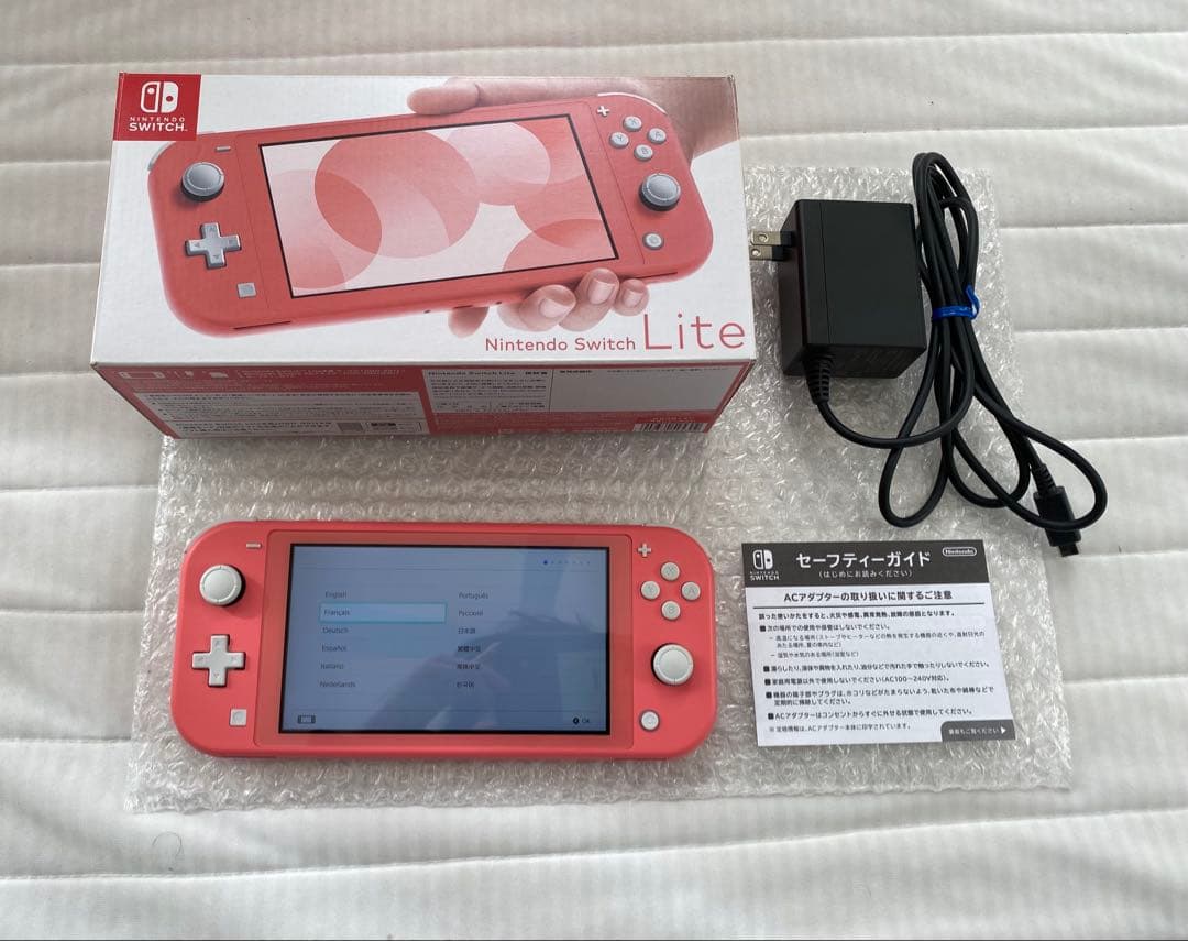 【動作確認済】Nintendo Switch Lite コーラル ピンク