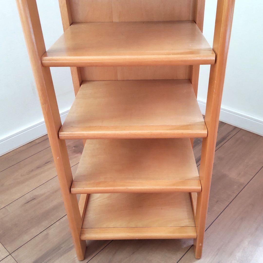 ビンテージ　オープンシェルフ　天然木材　５段収納　ラック　フクダクラフト