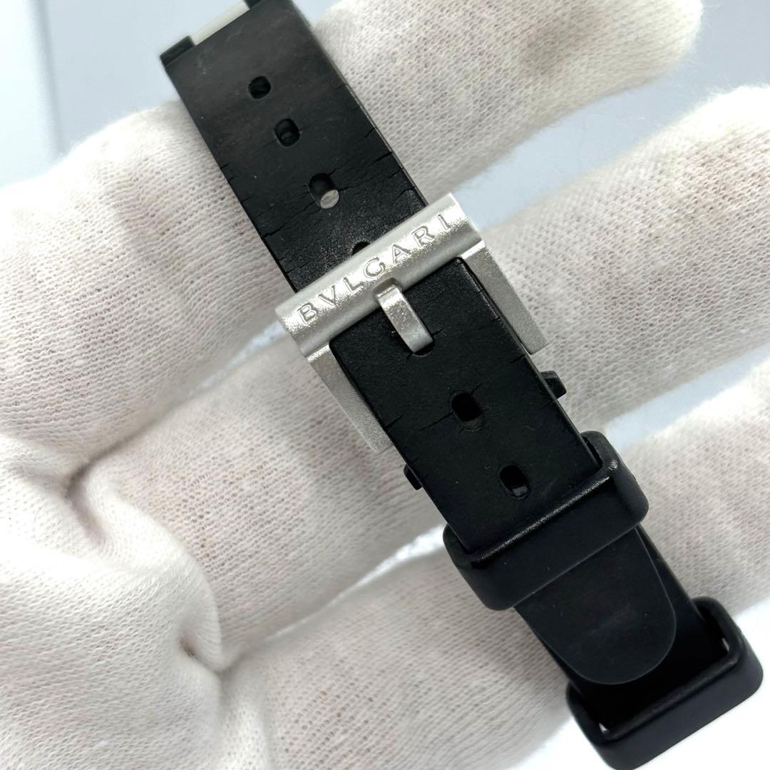 【美品/稼動】ブルガリ AL29TA アルミニウム デイト クォーツ レディース