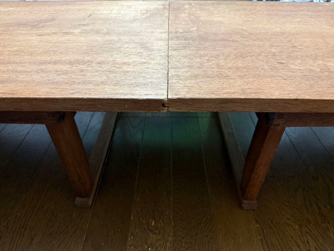 昭和レトロ　アンティーク　古い木の文机　ローテーブル②