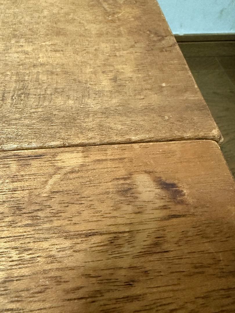 昭和レトロ　アンティーク　古い木の文机　ローテーブル②