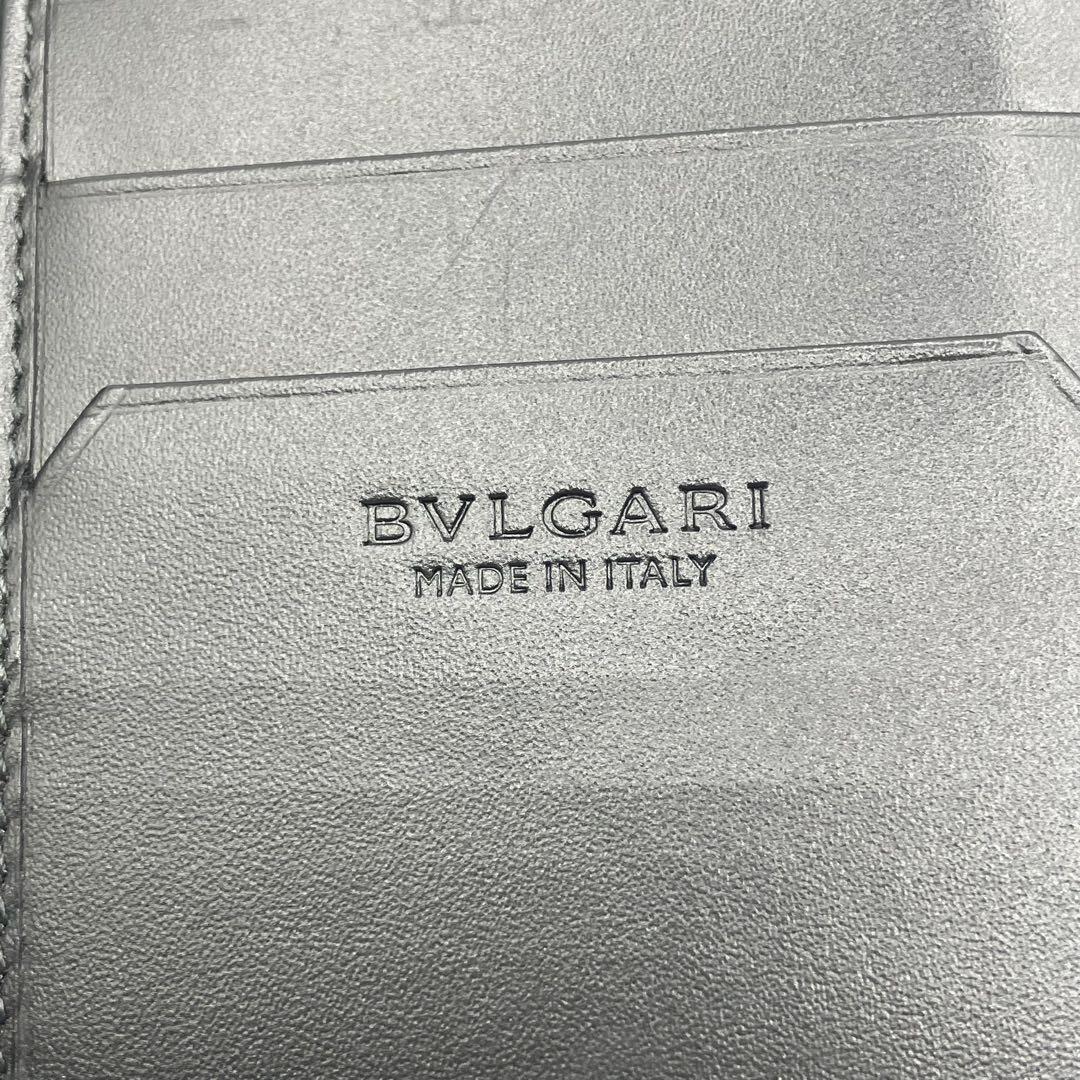 Kブルガリ セルペンティ スカリエ マン グレインレザー 長財布