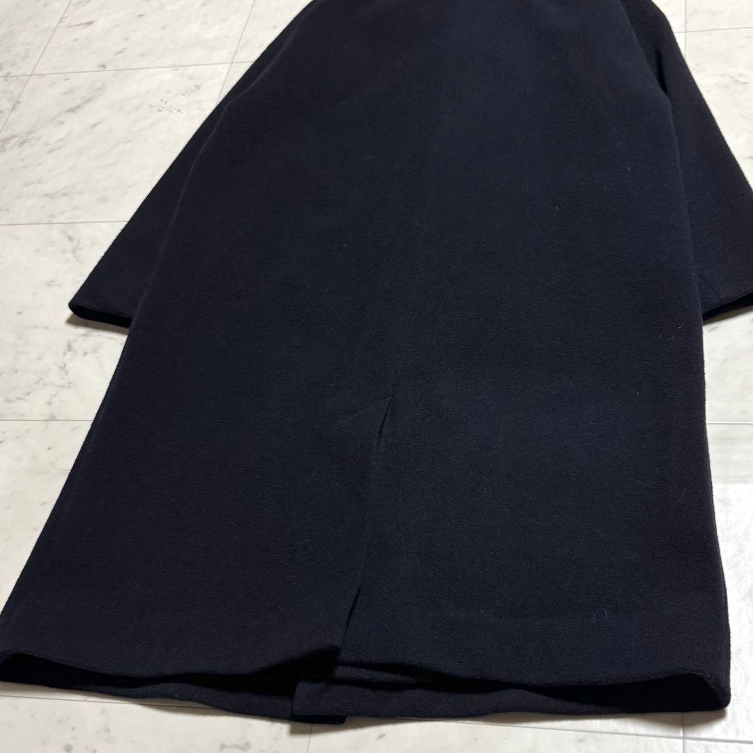 nest Robe ショールカラーロングコート ウール カシミヤ ネイビー F