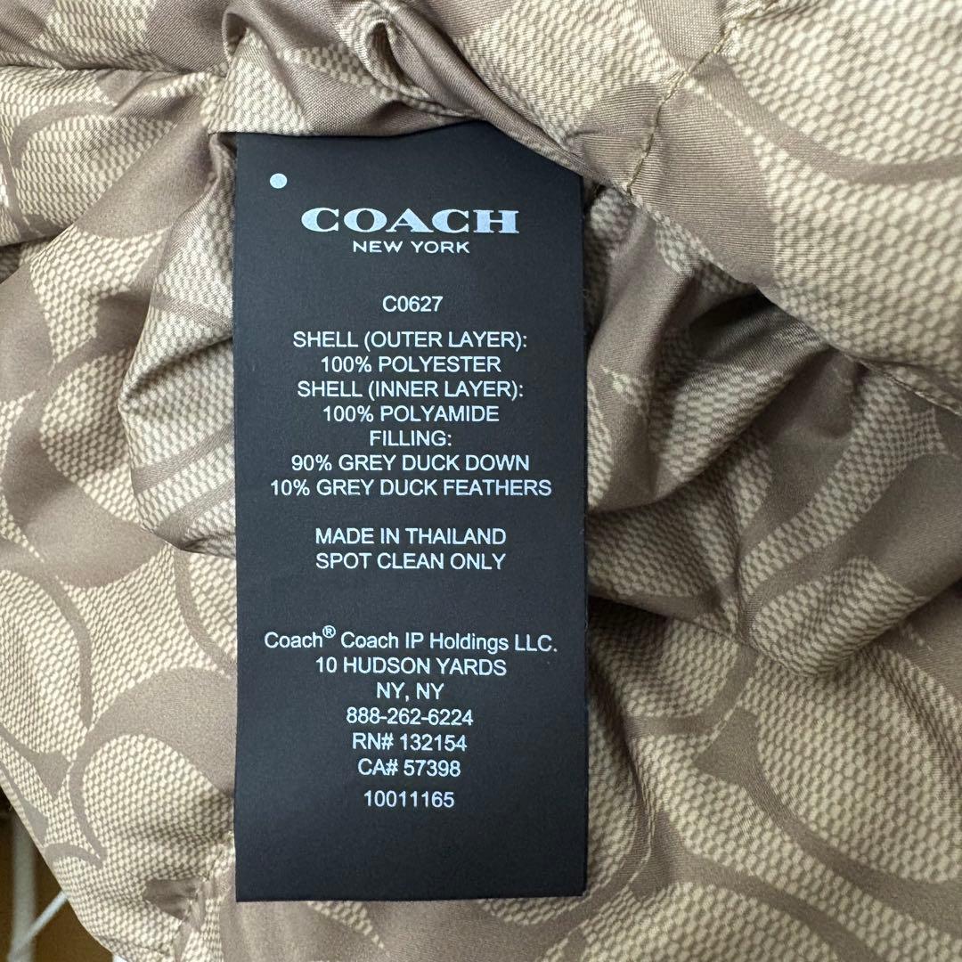 【美品】COACH コーチシグネチャーダウンジャケット M