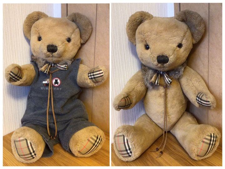 ◆入手困難◆80ヴィンテージ 特大55cm 英国 バーバリー テディベア 正規品