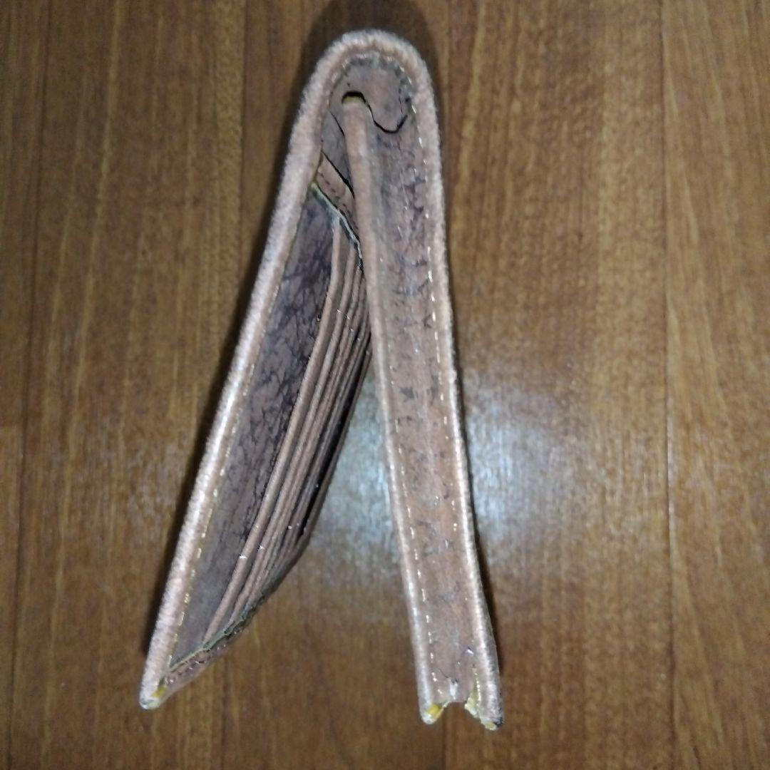 象革無双 エレファントレザー無双 長財布 ブラウンカラー 茶色 エンボスロゴ付き