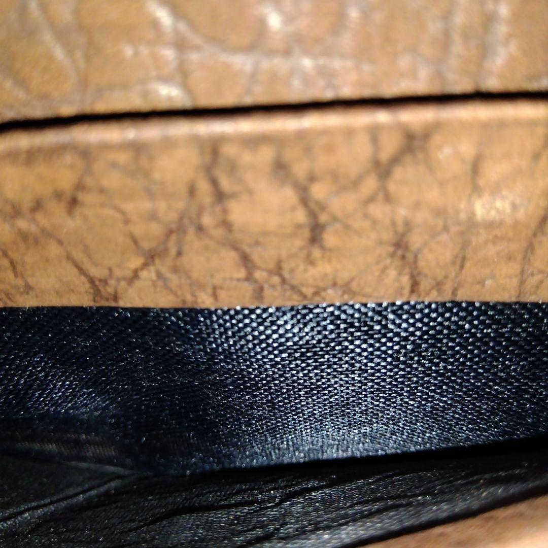 象革無双 エレファントレザー無双 長財布 ブラウンカラー 茶色 エンボスロゴ付き