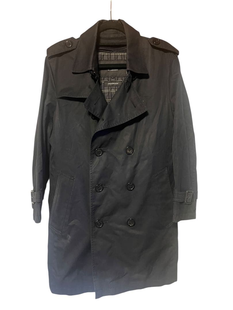 Burberry Black Label トレンチコート Mサイズブラック特価