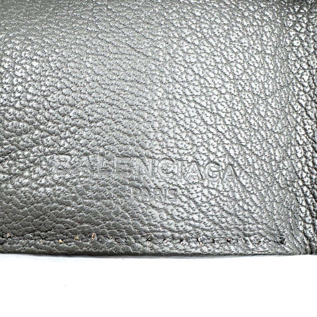 BALENCIAGA✨エッジシティミニウォレット 三つ折り財布 レザー グレー