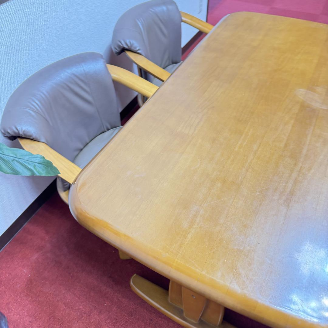 東京23区送料無料　ダイニング5点セット　回転椅子