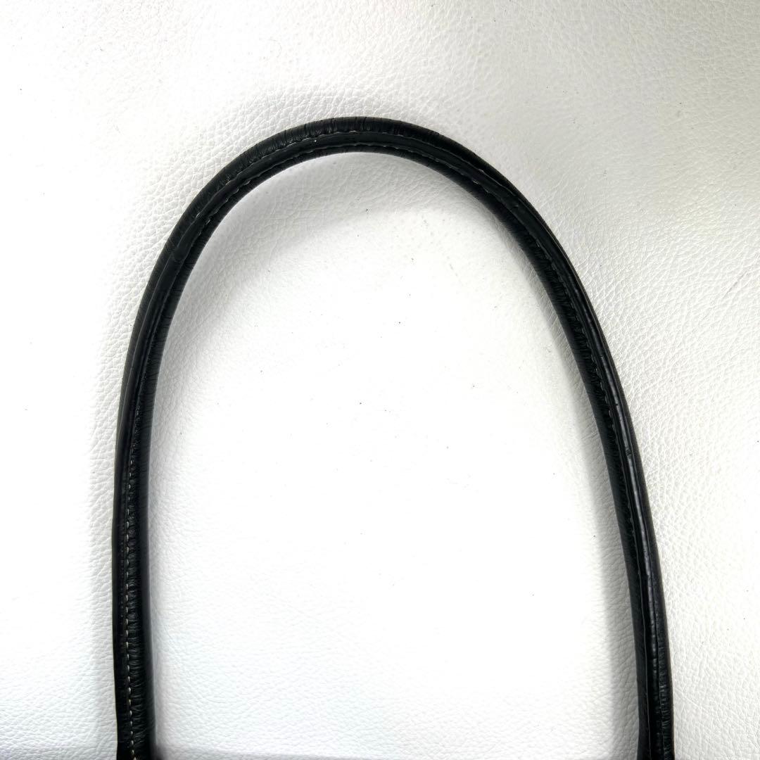 【クロコ型押し✨】 バーニーズニューヨーク レザー トートバッグ ビジネス 黒