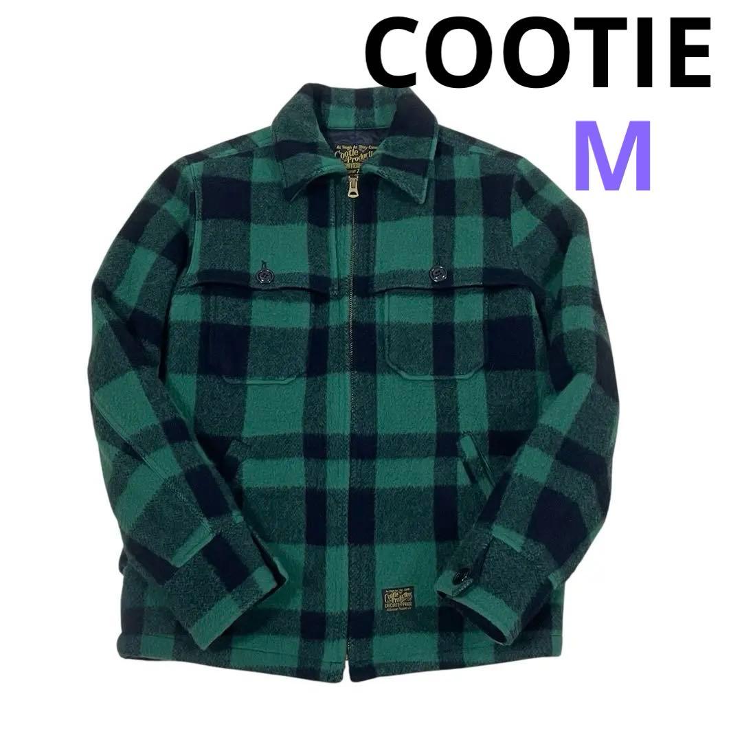 【良好】クーティーcootie バッファローチェック　メルトンCPOジャケットM